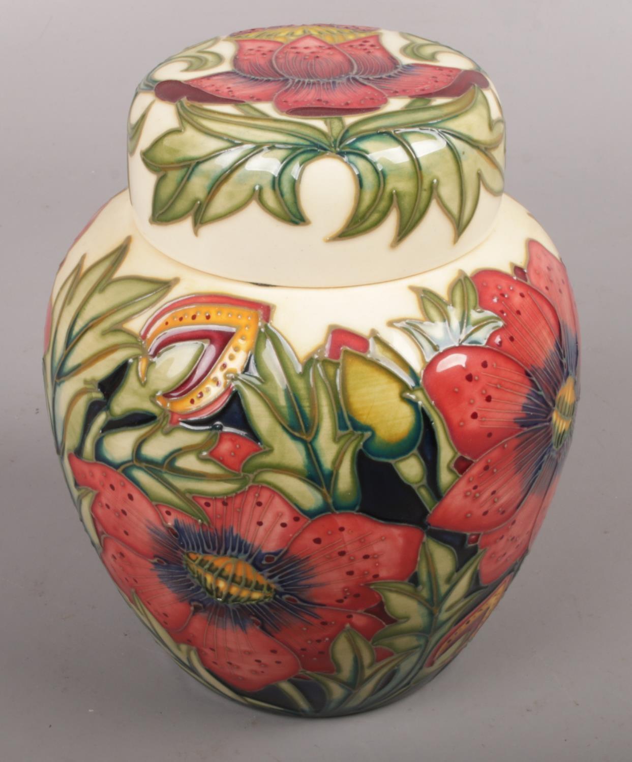 A contemporary Moorcroft Ginger jar, approx 16 cm height