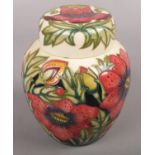 A contemporary Moorcroft Ginger jar, approx 16 cm height