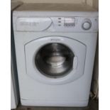 A Hotpoint washing machine.