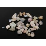 A quantity of natural mined rough opals, 35 grams, largest 25mm at widest point.