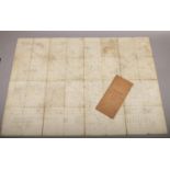 A World War I map of France, Sheet 62C S.E. edition 2, property of Captain E. Mackirdy. Along with a