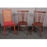 Three vintage dining chair