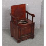 A Victorian mahogany metamorphic commode.