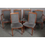 A set of six G-plan Upholstered dining chairs