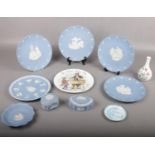 A collection of Wedgwood, American Independence Boston Tea Party plate, The Baked Potato man