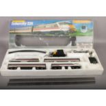A boxed Hornby Intercity 225 railway electric train set.