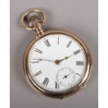 A yellow metal pocket watch, marked Tanvannes to the movement. Working.