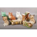 A group of ceramic animals, to include Beswick, Royal Doulton, Hornsea and Sylvac.