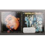 A Bryan Ferry Roxy Music autographed LP record, along with a Showaddywaddy LP record with six