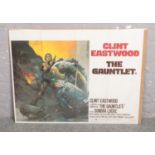 A 1977 quad film poster for Clint Eastwood in The Gauntlet.