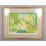 After Sir William Russell Flint (1880-1969) framed signed print published by Frost & Reed. Blind