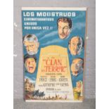 An Argentinian advertising film poster for The Comedy of Terrors. (110cm x 68cm).