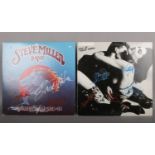 Two autographed LP records; Steve Miller Band and Scorpions.