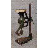 A small vintage drill press/ pillar drill.