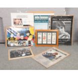 A collection of The Beatles related poster and prints, to include framed Gordon Currie print.