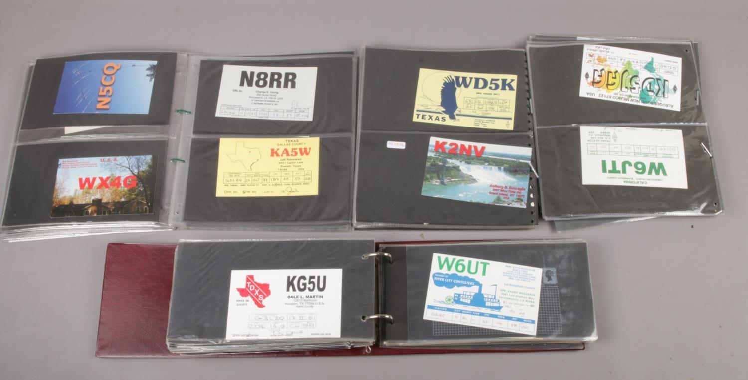 A box of American amateur/ ham radio QSL communication cards. - Image 2 of 2