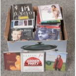 A box of Compact Disc's, Russell Watson, Lesley Garrett, Charlotte Church examples