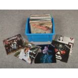 A box of mainly rock and metal LP records, to include Ozzy Osbourne, Judas Priest, Thin Lizzy etc.
