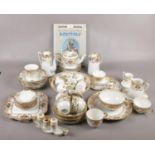 A collection of Noritake teawares with gilt decoration along with a very similar R.C example and a