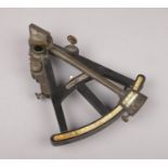 An early 19th century ebony maritime sextant, probably spencer, Browning &
