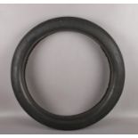 An original John Bull eleven rib front motorcycle tyre for a Vincent, Leicester Rubber Co. Ltd. Size