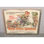 An original quad film poster for Walt Disney's The Swiss Family Robinson.
