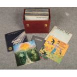 A carry case of Prog Rock LP records, to include Fleetwood Mac, Cat Stevens, Steely Dan etc.