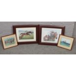 A collection of horse racing prints and photographs, 'Istabrag, Champion Hurdler' example