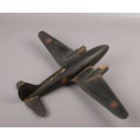 A World War 2 painted wooden Aircraft recognition model, possibly a