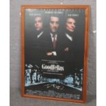 A Goodfellas framed film poster