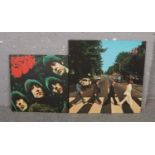 Two The Beatles box canvas prints.