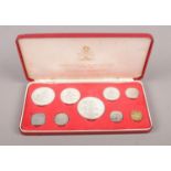A Franklin Mint issue 1974 commonwealth of the Bahamas coins Proof set, cased