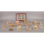 A box of Ilkley Fine Arts cottages, ' High Peak House', 'Lavender Cottage' 'Tea Shop' examples to