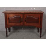 A Victorian mahogany wash stand raised on turned supports. Top loose.