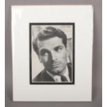 An autographed Laurence Olivier display.