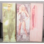 Three large canvas pictures to include Terminator, Lady GaGa and The Shining.