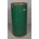 A vintage NVF (National Vulcanized Fiber) mill bin. (Height 107cm Diameter 53cm)