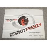 An original quad film poster for Alfred Hitchcock Frenzy.