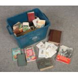 A box of books, to include Observer's books, Beatrix Potter, war etc.