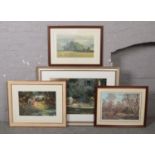 Four framed prints, to include limited edition Alan Fearnley and Paul James, artist proof Caesar