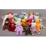A box of Ty Beanies soft toys, February, June, August birthday examples