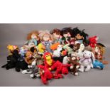 A box of Ty Beanie Boppers & Babies, Wise, Chocolate, Pretty Penelope, Sweet Sally examples
