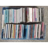 A box of CD's, Elton John, ABBA, Eurythmics examples