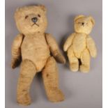 Two vintage jointed teddy bears.