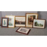 A collection of framed prints, to include Pear's style print, Norman Orr Classic Golf etc.