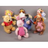 A box of Fisher Price/ Disney soft toys, Piglet, Tigger, Kanga & Roo examples