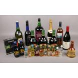 A collection of sealed Alcohol, Baileys Mint Chocolate Liqueur, Harveys Bristol Cream Sherry,