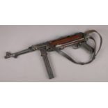 A replica MP40 submachine gun.