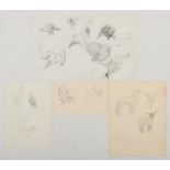 Harry Arthur Riley R.I. (1895-1966), four sketches, studies of farm animals. (Postage available on