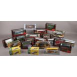 A collection of boxed diecast model vehicles, mainly buses, to include Gilbow, Atlas Editions, Corgi